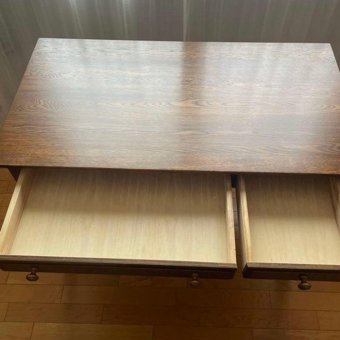 【美品】葉山ガーデン 葉山家具 ナラ材 一枚板 学習机 デスク