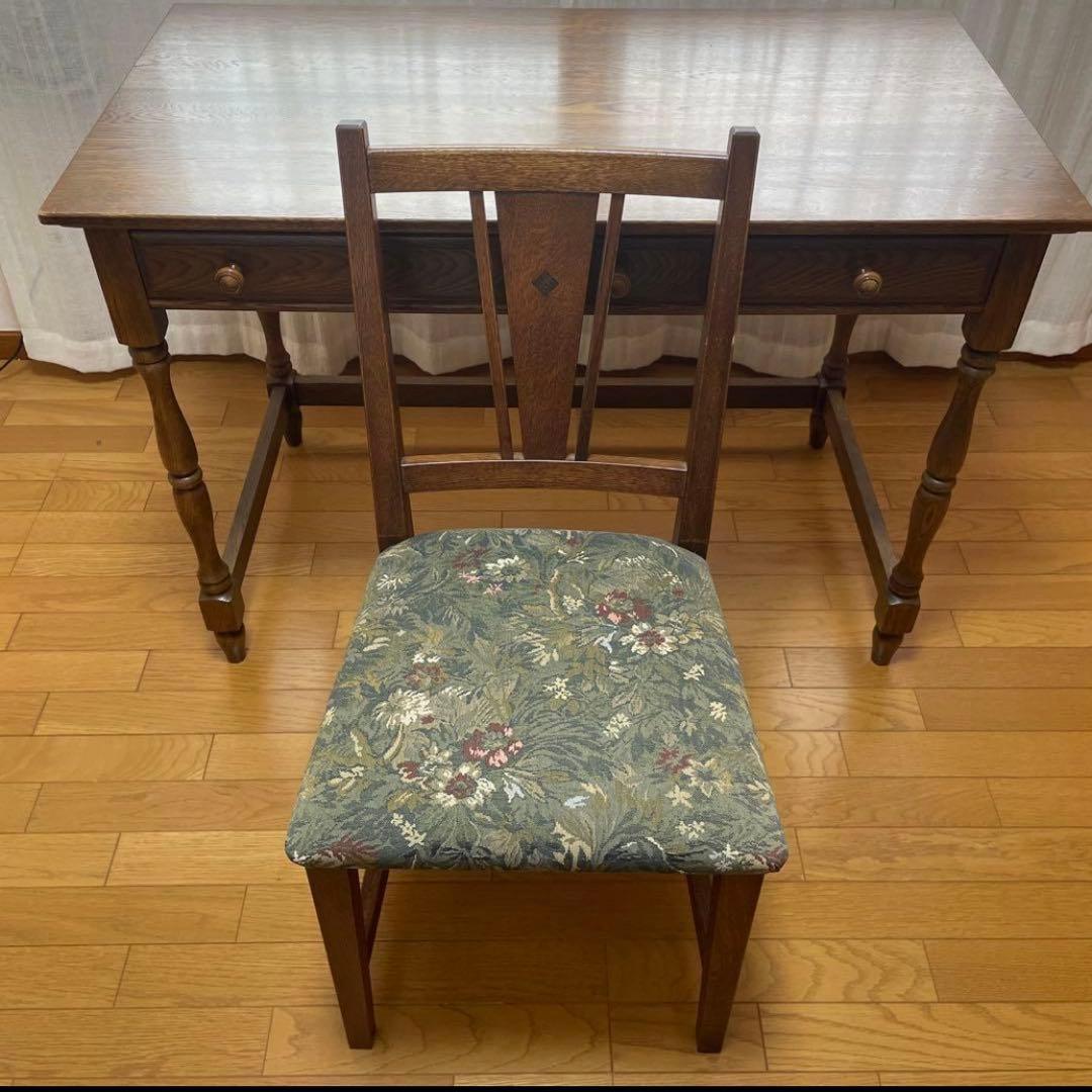 【美品】葉山ガーデン 葉山家具 ナラ材 一枚板 学習机 デスク