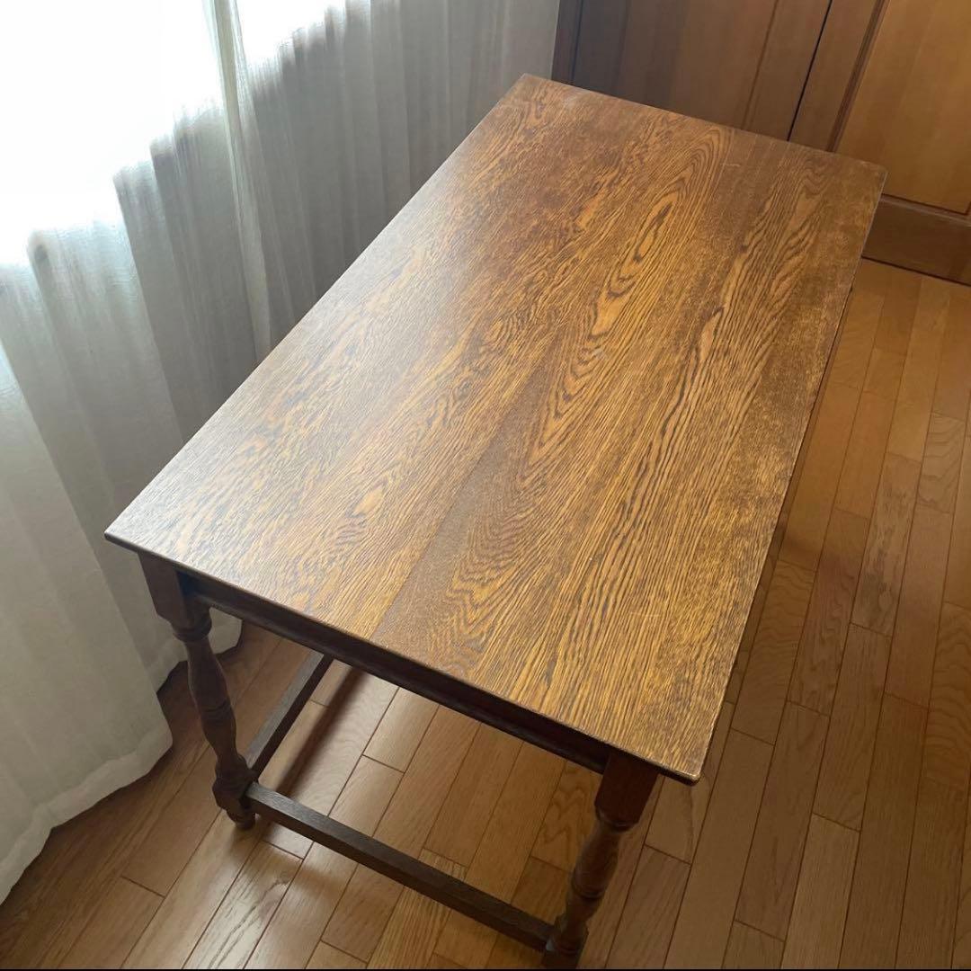 【美品】葉山ガーデン 葉山家具 ナラ材 一枚板 学習机 デスク