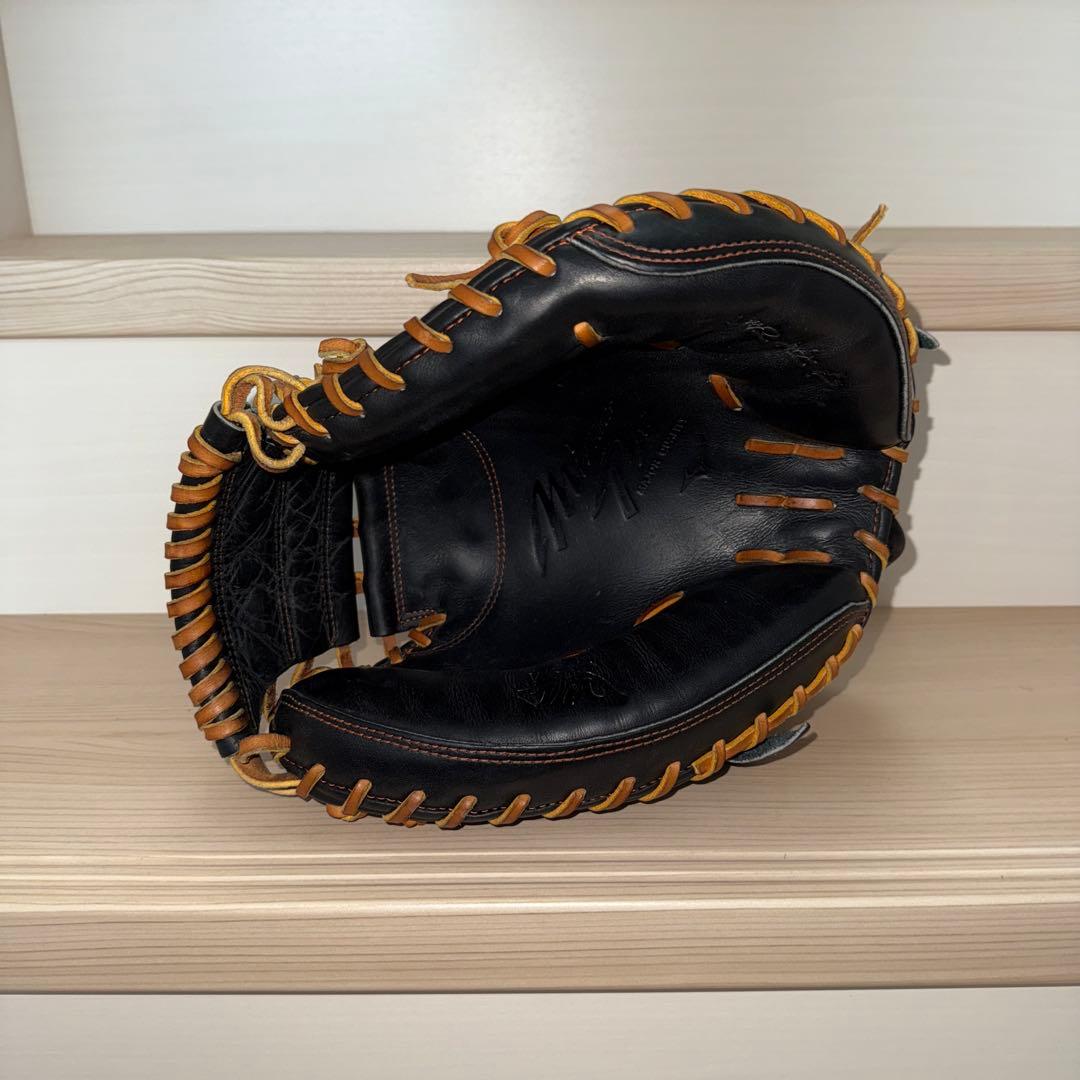 ★15日限定値下げ【ミズノプロ】一般軟式キャッチャーミット號 M-R型グラブ袋付