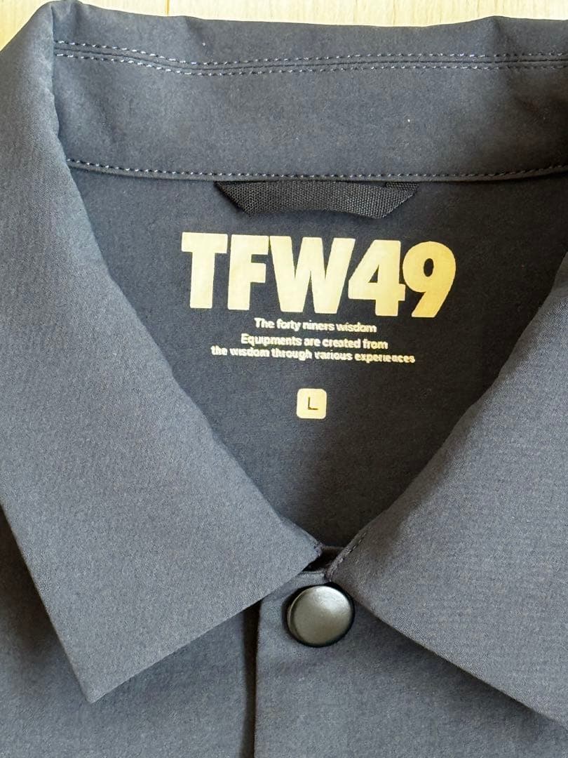 TFW49 / LIGHT COACH SHIRT L 美品　NVxB.GREY
