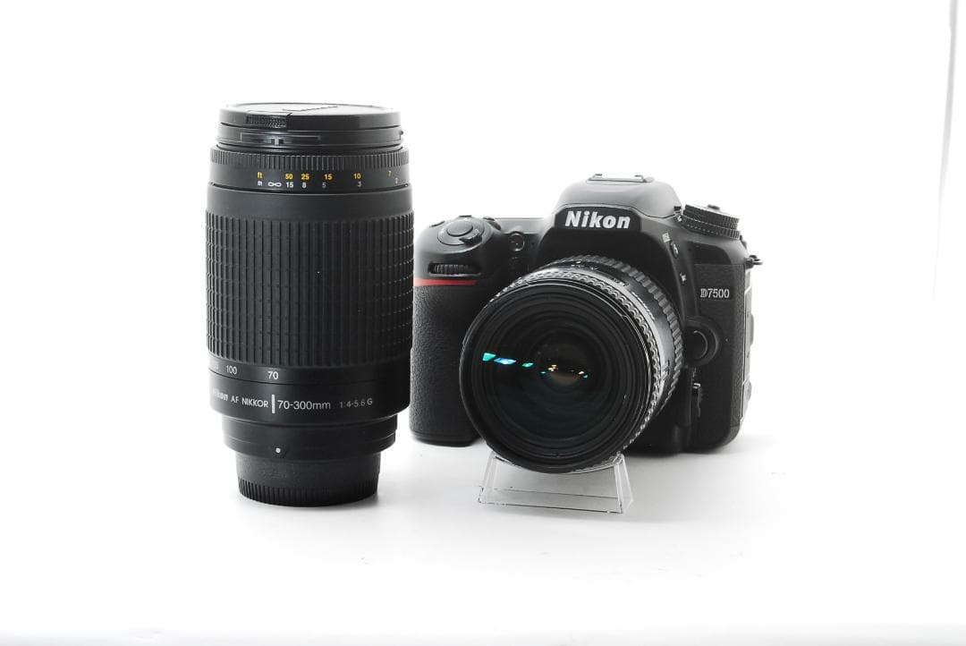高画質D7500＋標準＆望遠レンズ＆収納バッグ付きセット