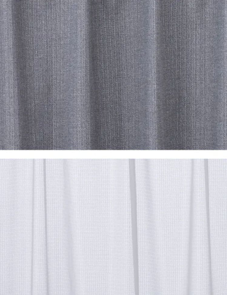 カインズ 厚手カーテン レースカーテン 4枚組セット 100×230 グレー