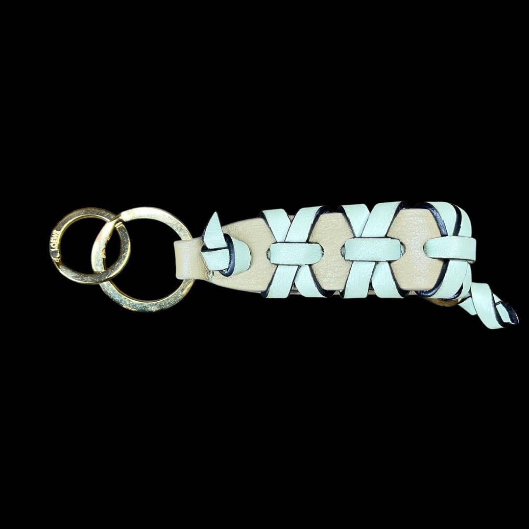 LOEWE ロエベ クロス ブレイデッド キーリング キーホルダー