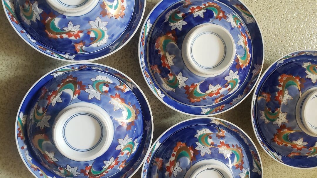 有田焼 日峰窯 染付 蓋付高台煮物皿(大)10客セット売り/蓋付きで映え確定