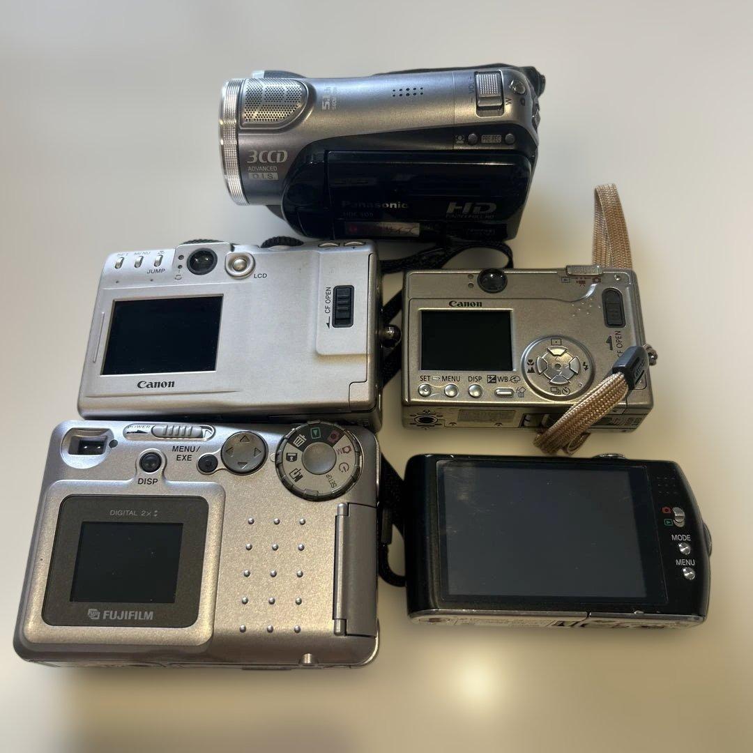 カメラとビデオカメラのセットジャンク