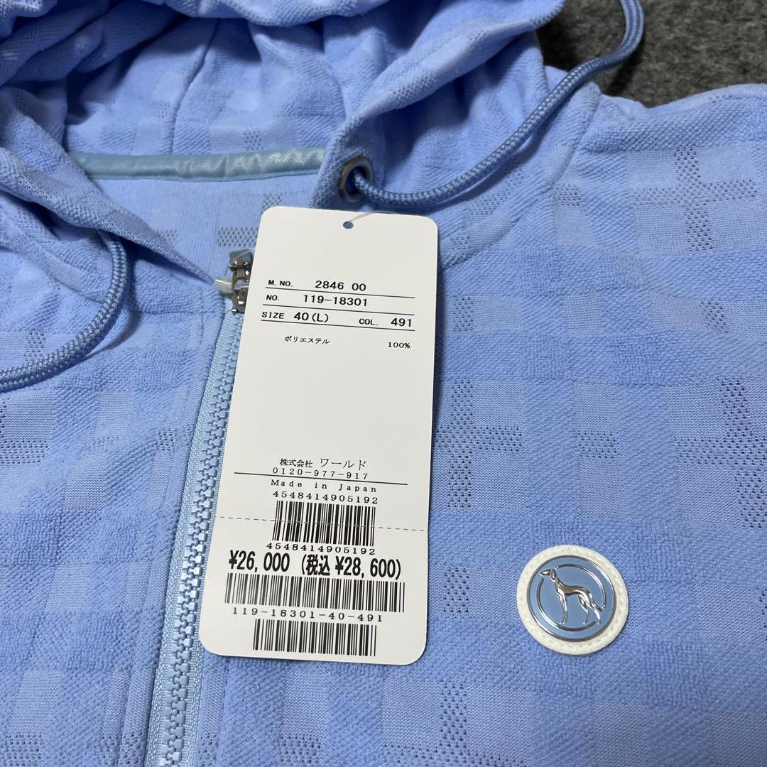 ★アダバットゴルフ　パイルメッシュフルジップパーカーレディース４０新品★