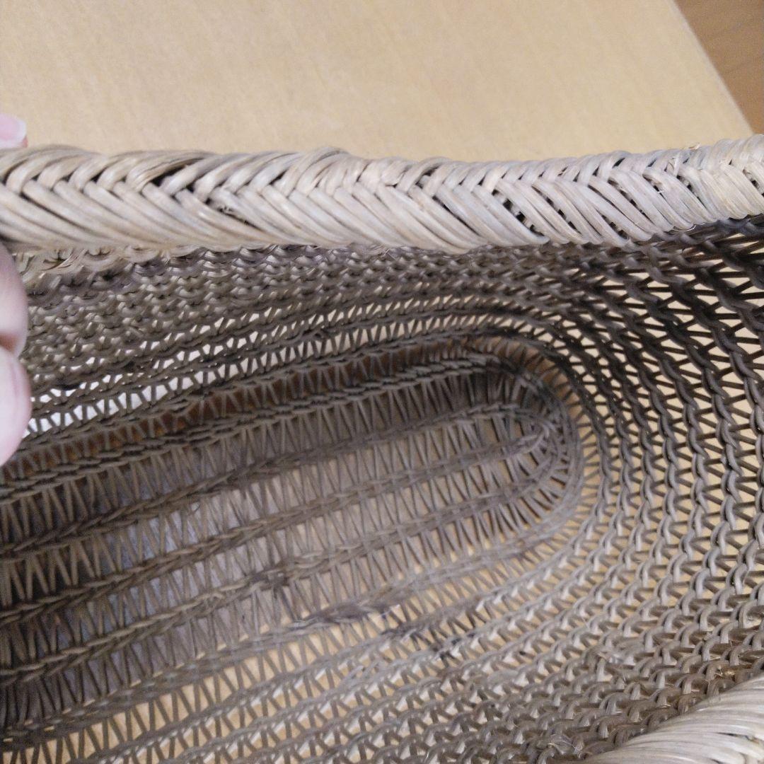 むきあけびかご　あけびづる　 つる編みかご