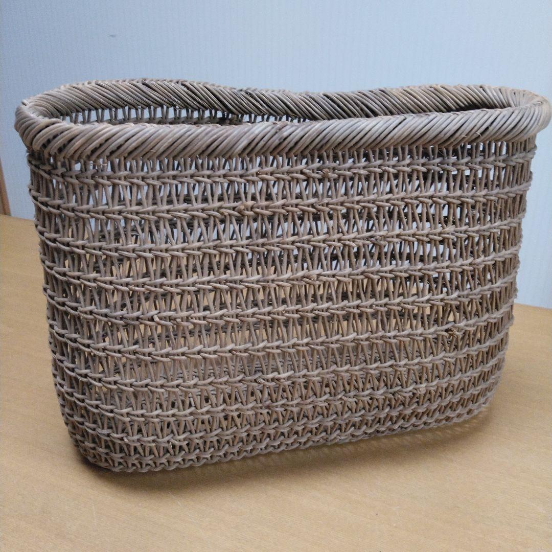 むきあけびかご　あけびづる　 つる編みかご