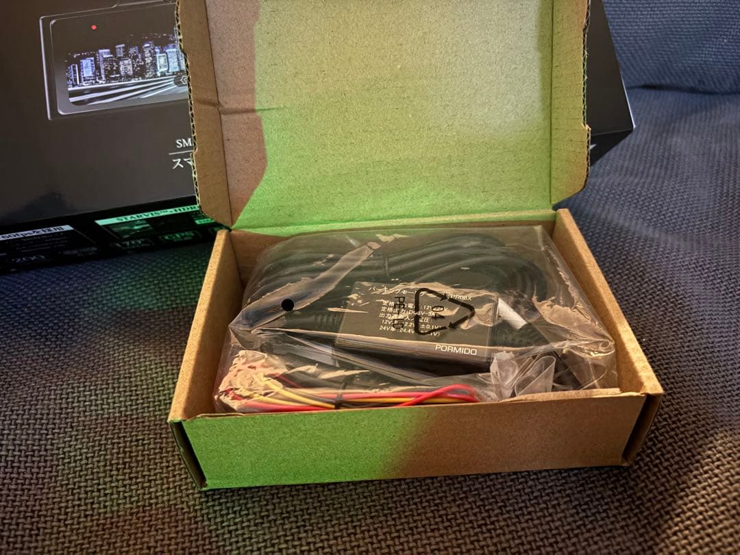 PORMIDO PRD6XC 高輝度ミラー型ドラレコ　駐車監視ケーブル付き