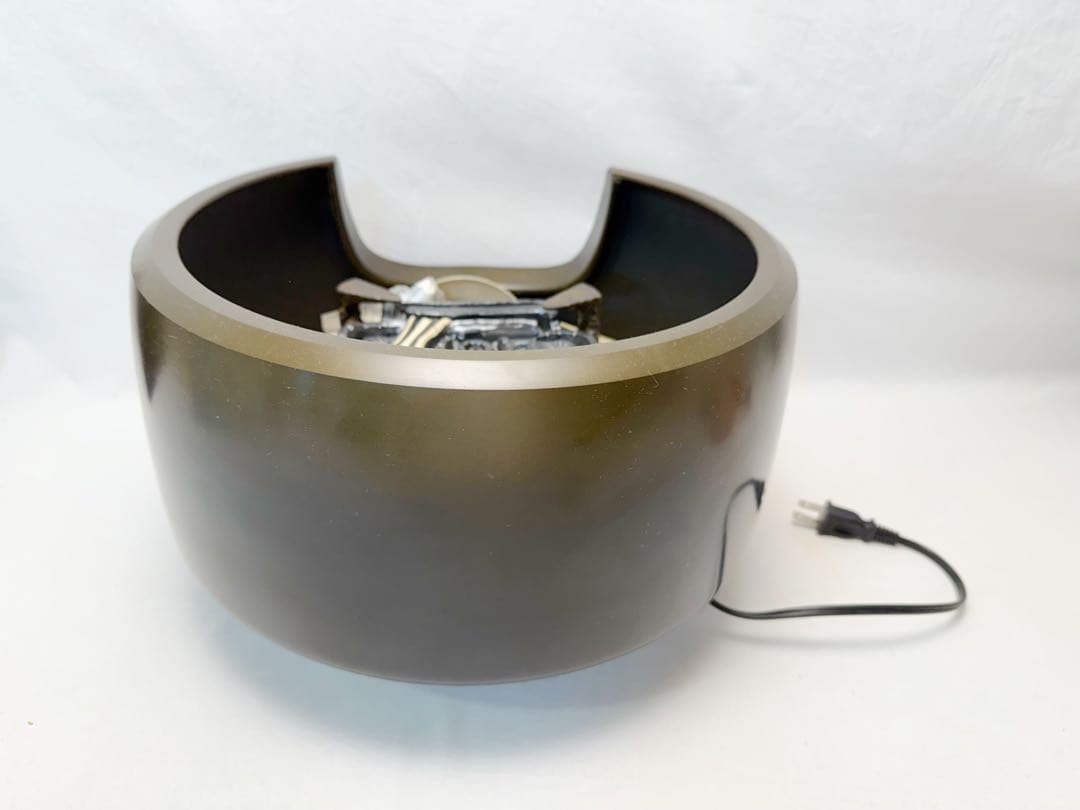 ほぼ未使用 茶道具 唐銅製 野々田面取風炉 古銅色 電熱器 敷板 2点セット元箱