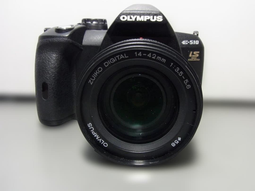 066　オリンパス E-510 カメラAF　電池　メモリーカード付　送料込み