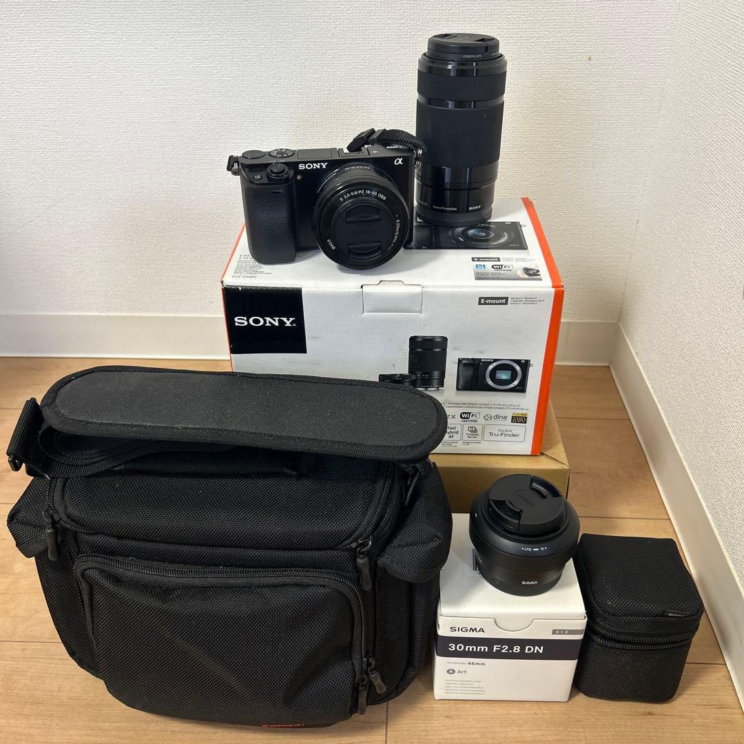 SONY α6000 ミラーレスカメラ トリプルレンズセット