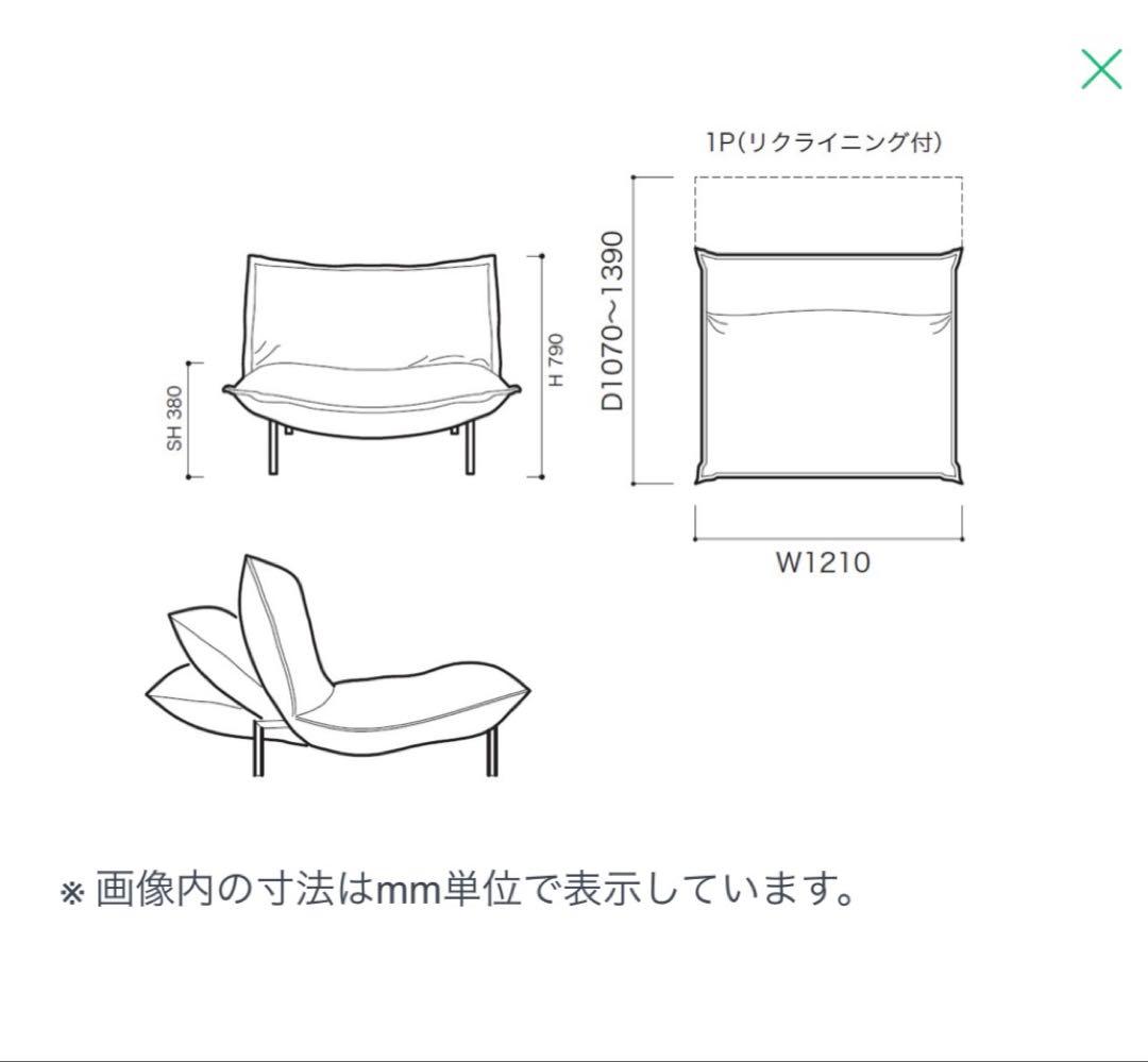 ligne roset（リーンロゼ） ロゼカラン 1P スチールレッグ