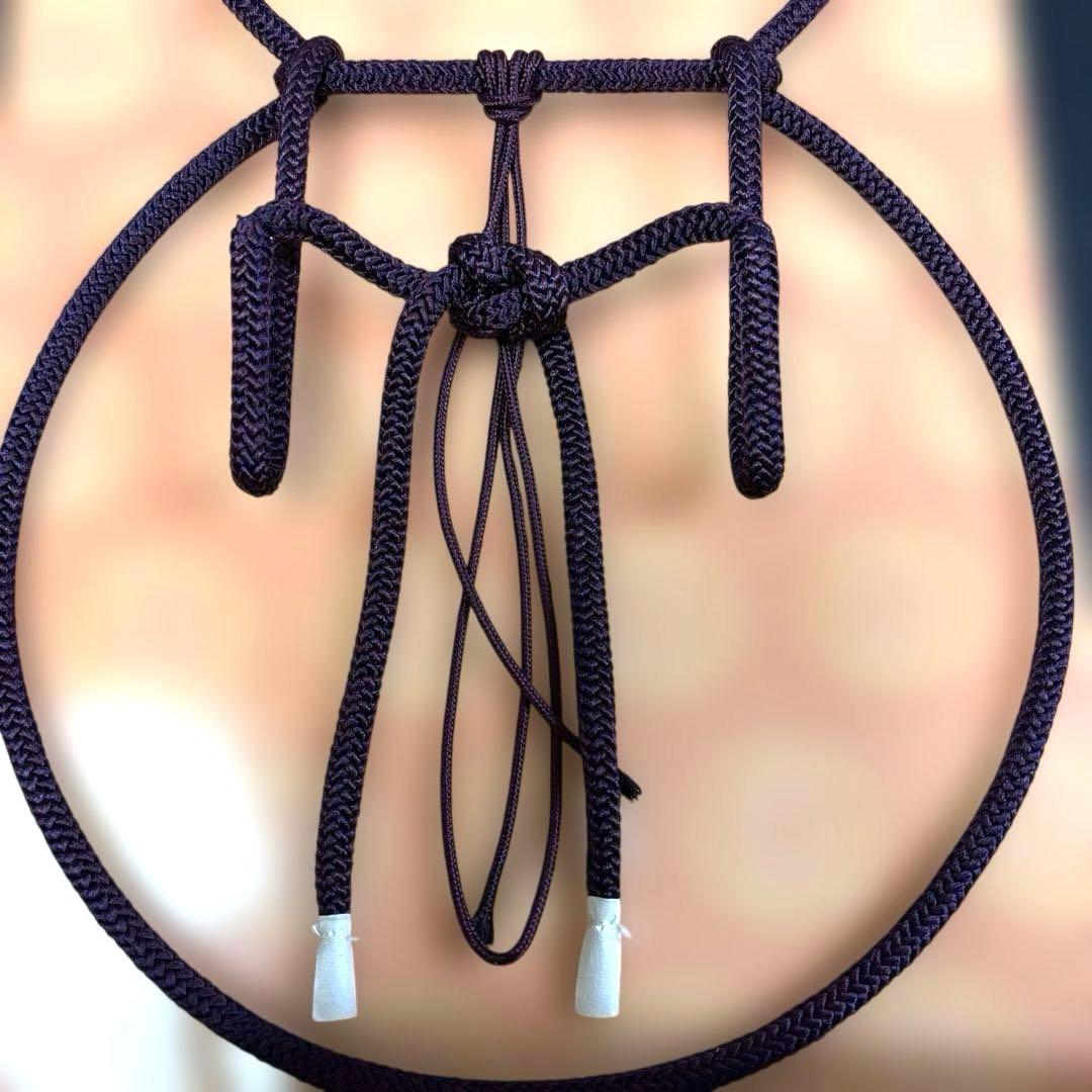 瓢扇掛 朱 紫 油運 ツノ お茶道具 2つセット 扇子かけ 壁掛け