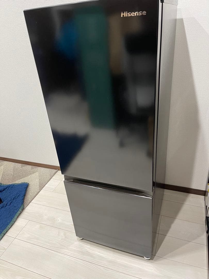 2024年製 Hisense 2ドア冷凍冷蔵庫ブラック HR-D16F/FB
