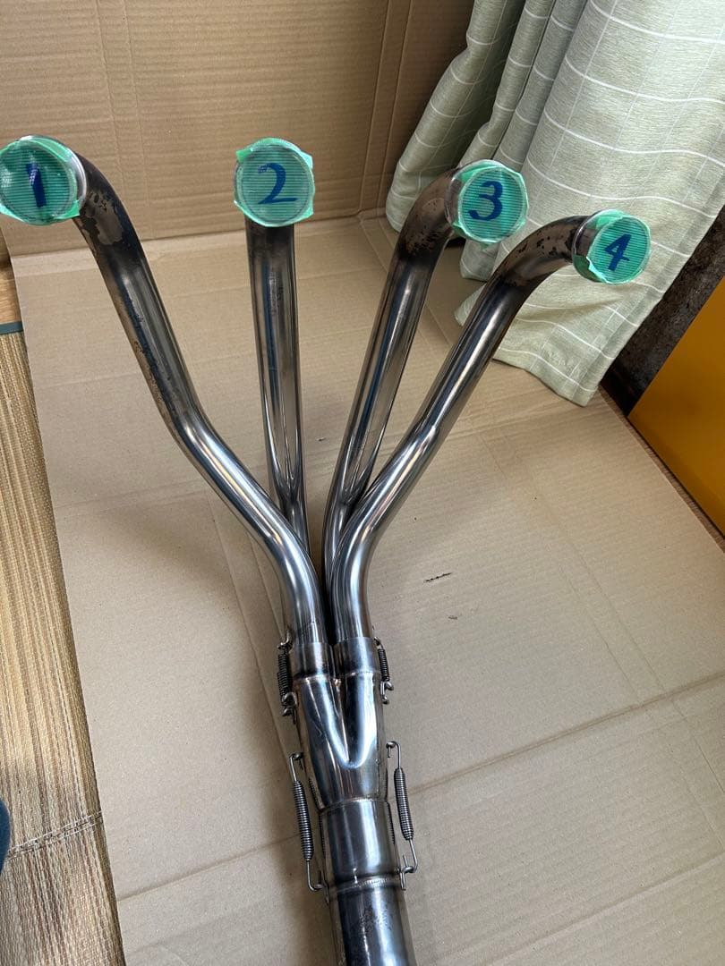 タ*カ様 ZRX用ステンレスエキパイ4-1タイプ