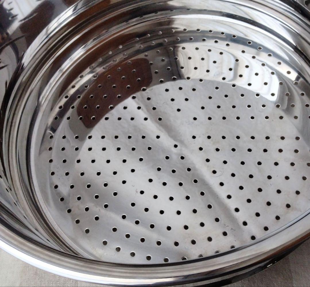 ジオプロダクト geo product／蒸し器付鍋25cm