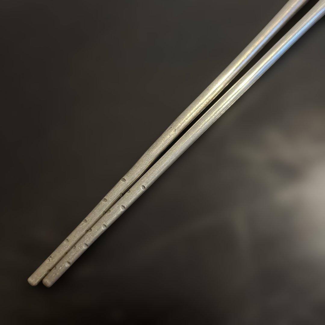 s*n様 銀製　火箸　花頭　共箱　総重量56g