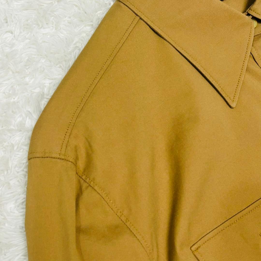 美品 プラダ トライアングルモチーフ オーバーサイズ 長袖 シャツ ウィメンズ