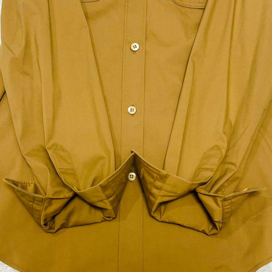 美品 プラダ トライアングルモチーフ オーバーサイズ 長袖 シャツ ウィメンズ