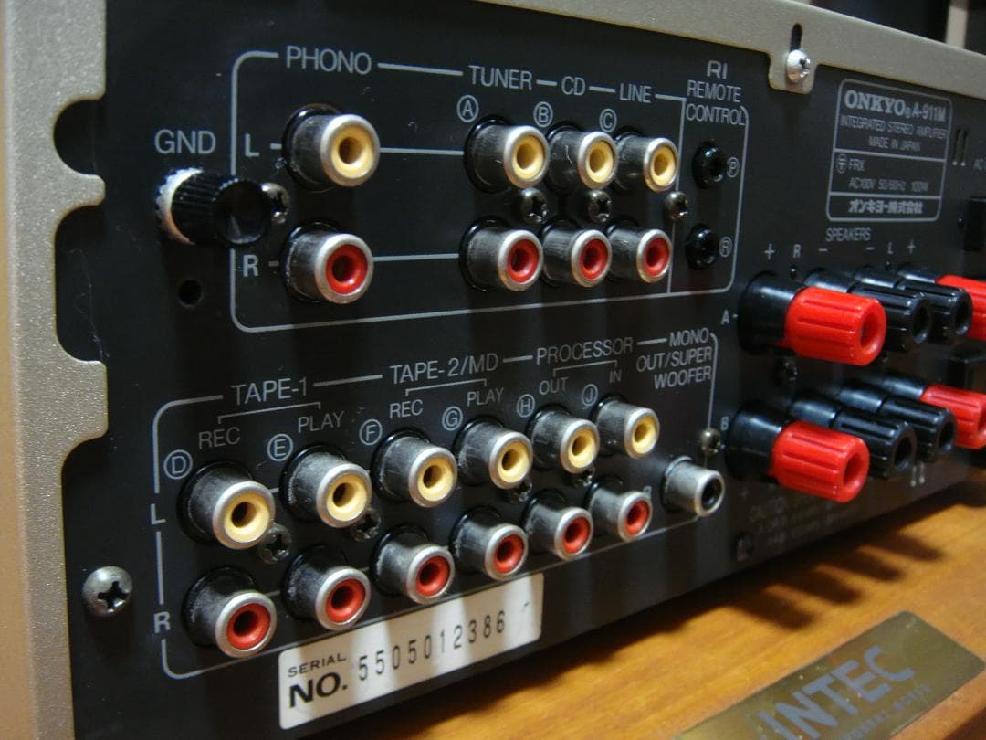 整備済 程度良 ONKYOオンキョー INTEC275アンプ A-911M取説付