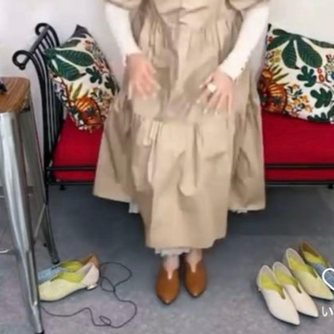 【MANA】今西優子ふかふかバブーシュ　 キャメル41(25.5)新品・未使用