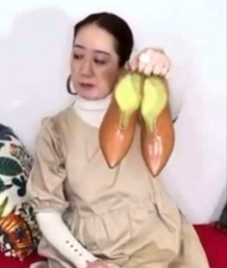 【MANA】今西優子ふかふかバブーシュ　 キャメル41(25.5)新品・未使用