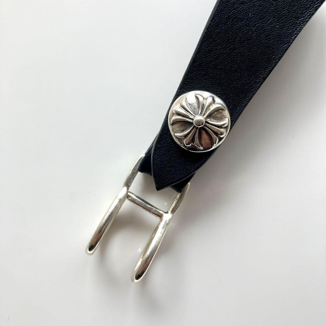 新春セール開催中！シルバー925 クロスボール　レザーベルト　BWL