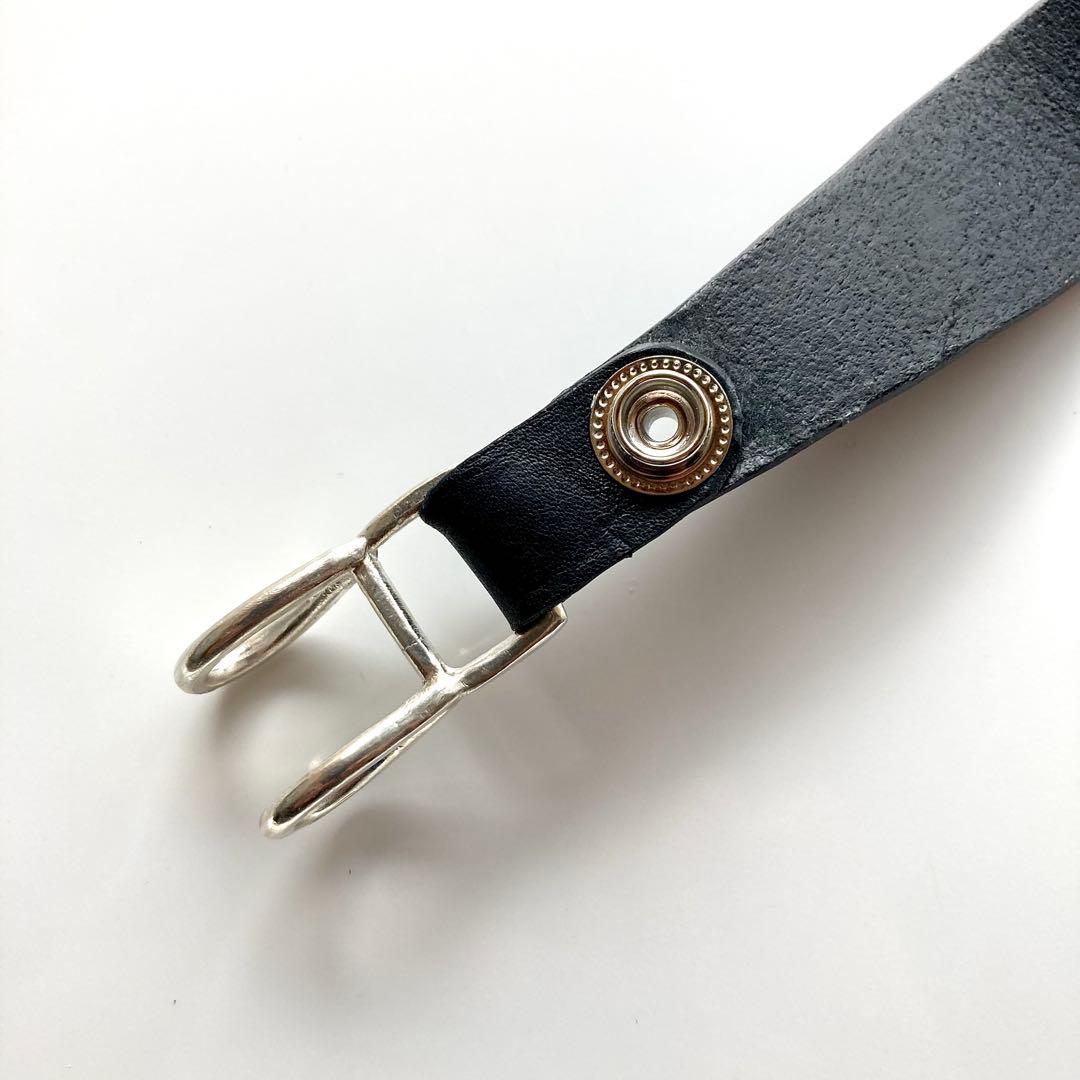 新春セール開催中！シルバー925 クロスボール　レザーベルト　BWL