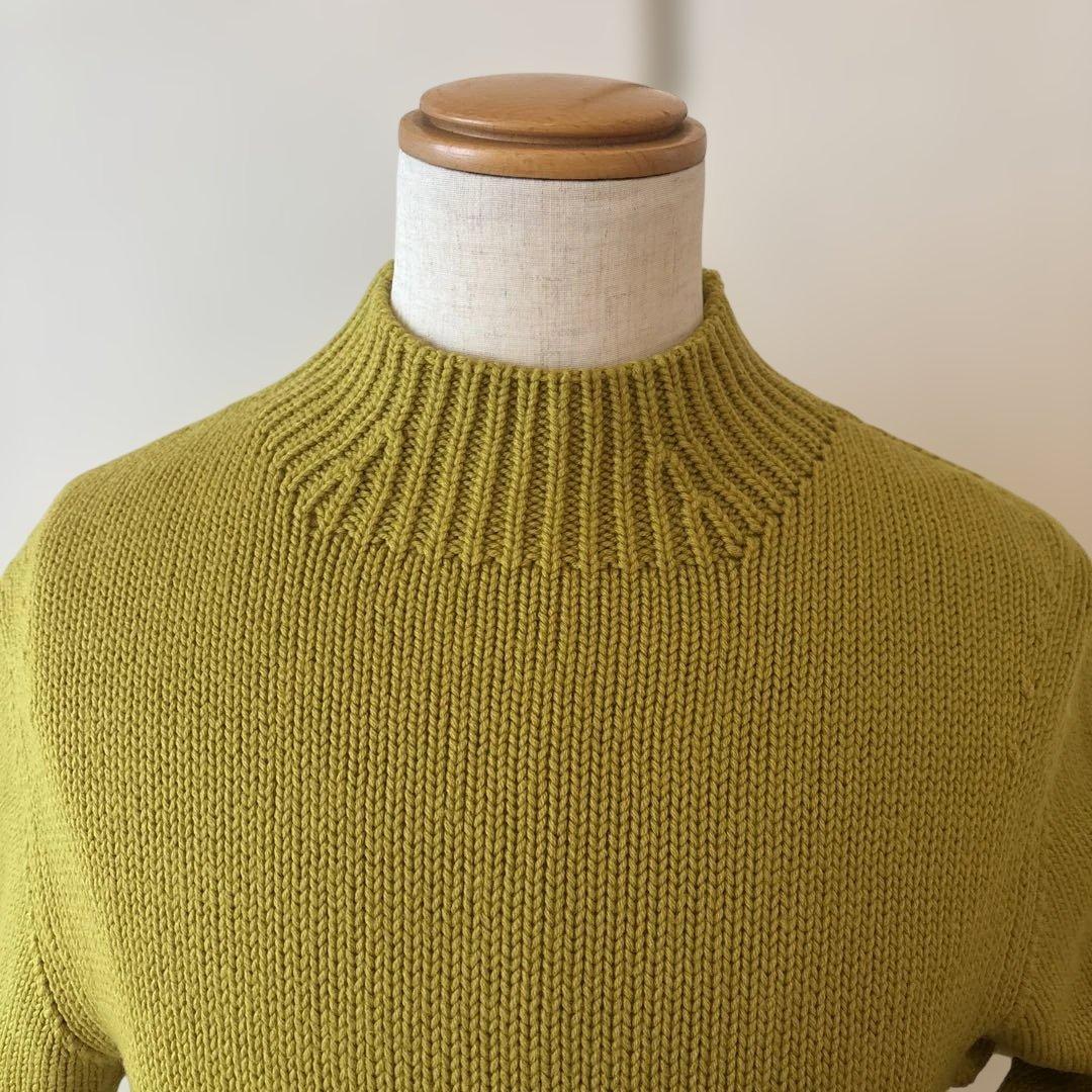 クルチアーニ／モックネックニット／マスタード／50