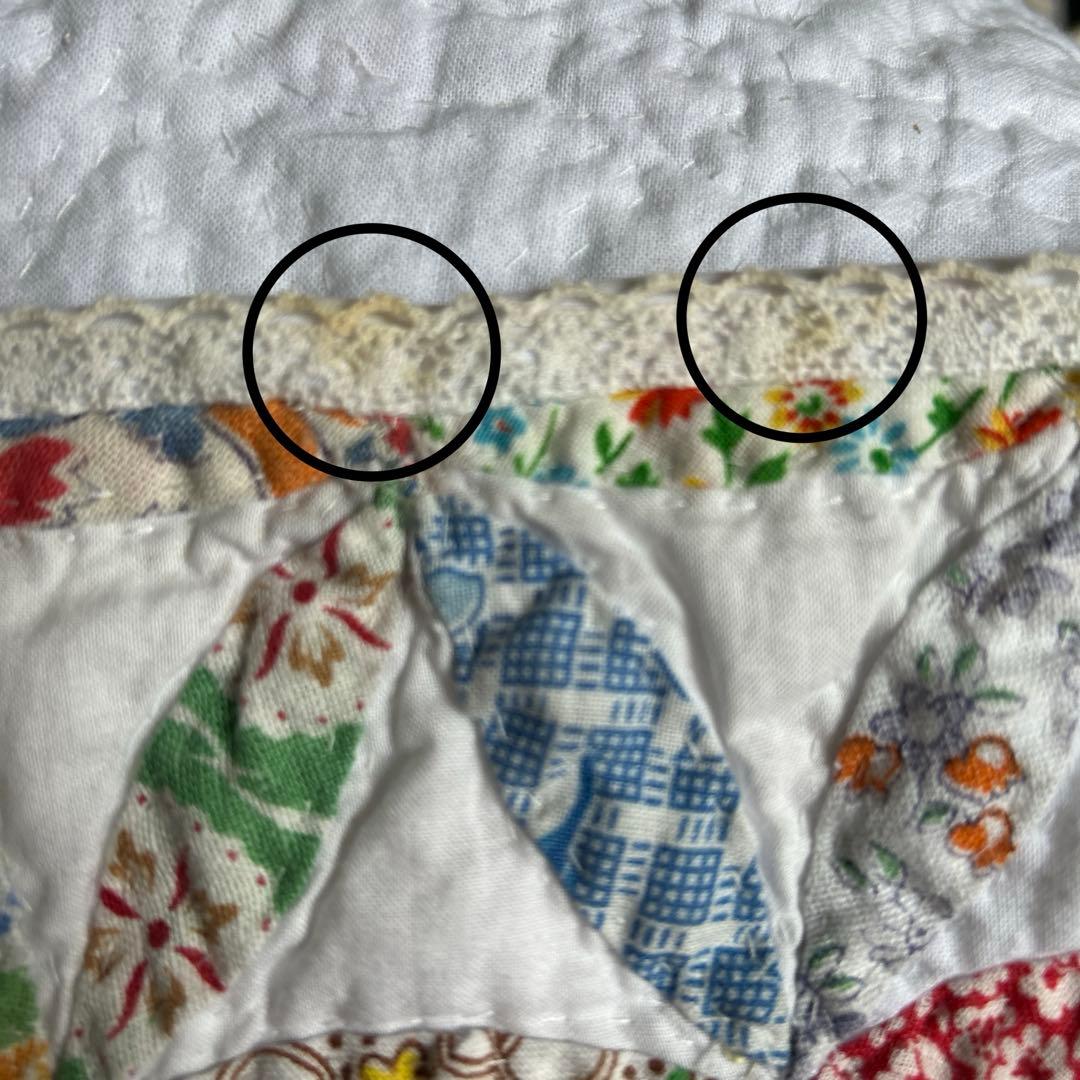 【516】 ハンドメイド　パッチワークキルト　フィードサックのフリーマット