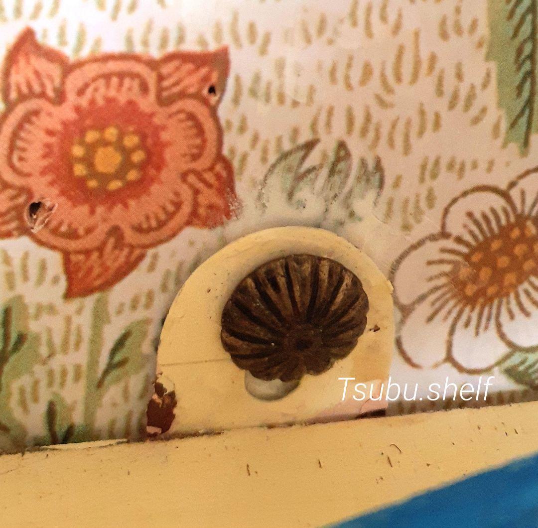 ウォールシェルフ　シャビー　ドロワー　ドールシェルフ