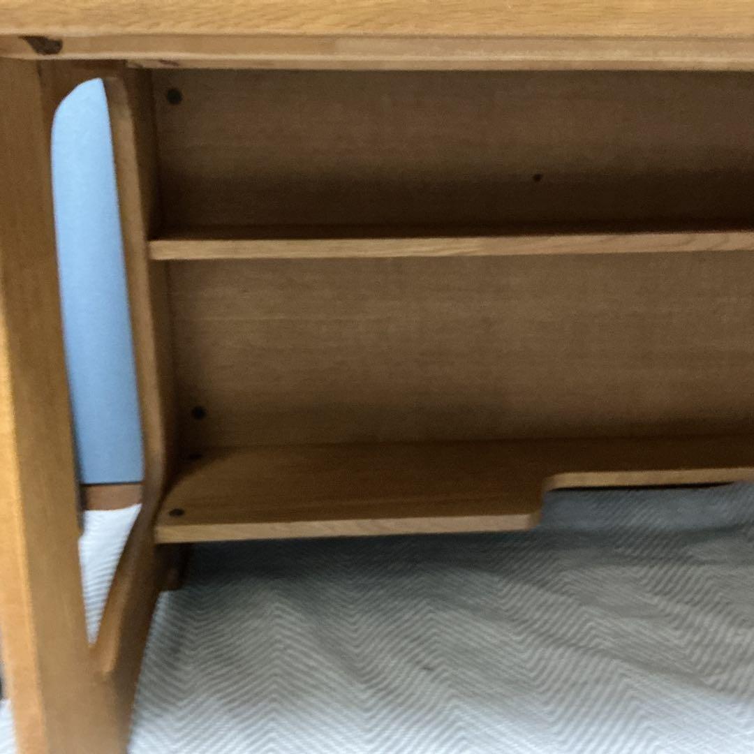 木製シンプルデスク 学習机　引き出し付き