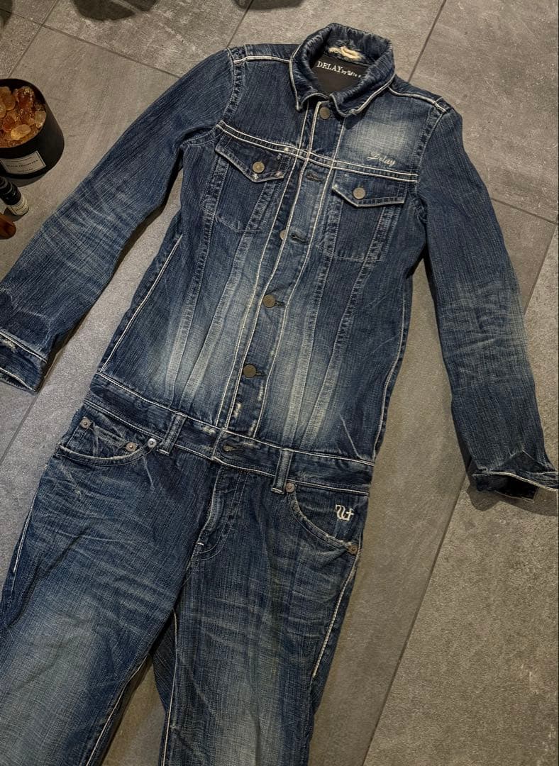 DELAY BY WIN&SONS オールインワン　サイズ1 デニムつなぎ