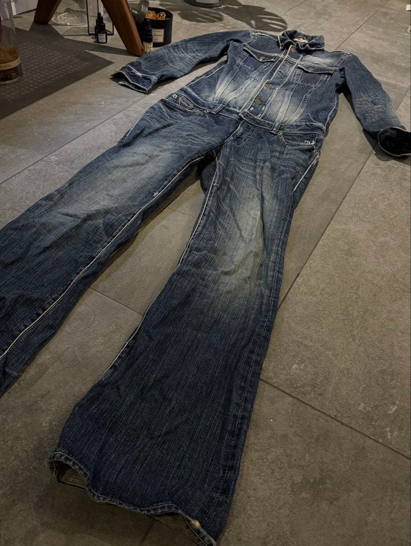 DELAY BY WIN&SONS オールインワン　サイズ1 デニムつなぎ