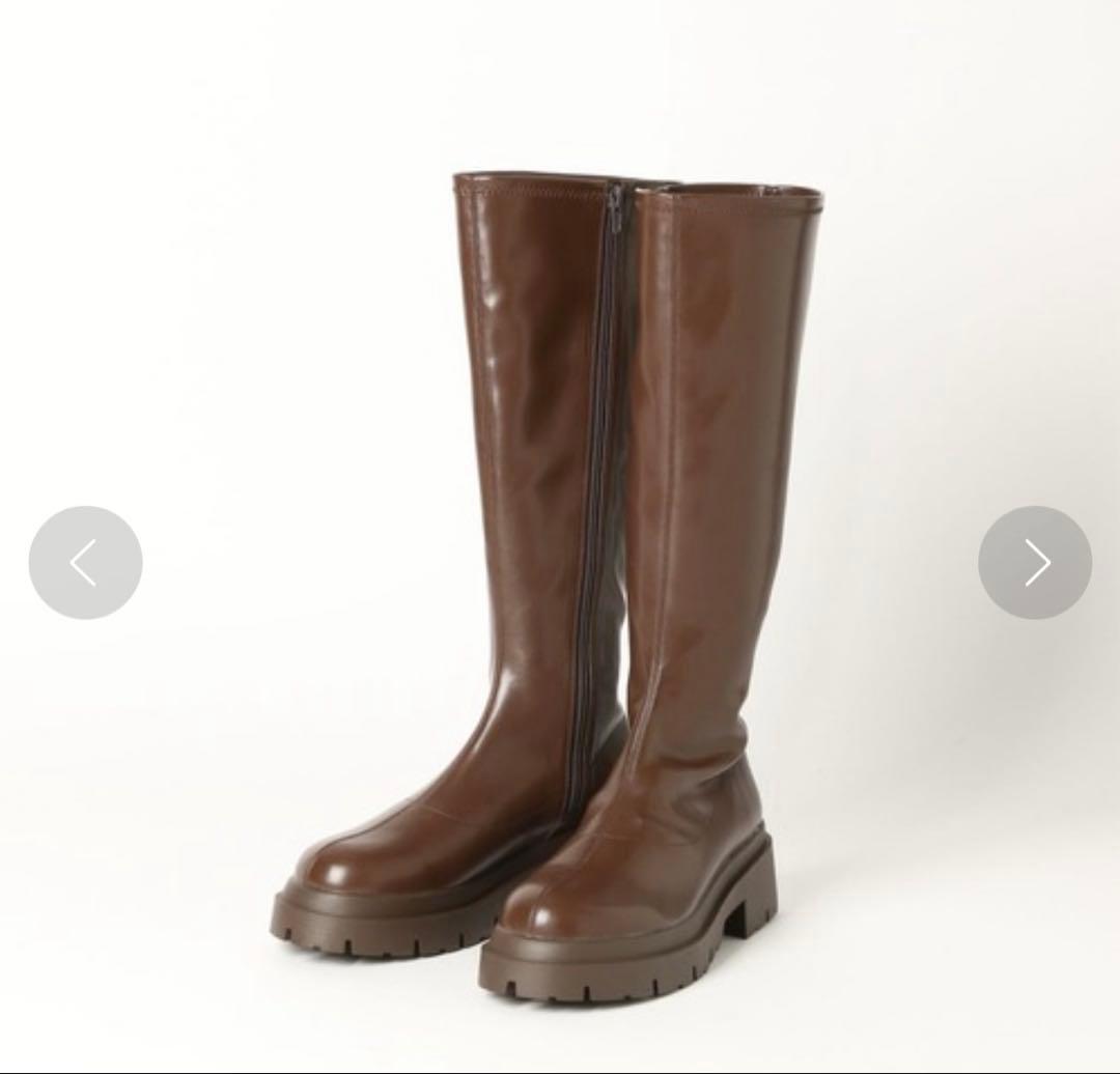 Heather ロングブーツ ブラウン Lサイズ 美品