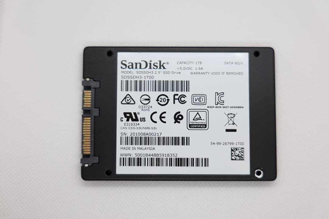 SanDisk Ultra 3D 1TB SSD 高性能