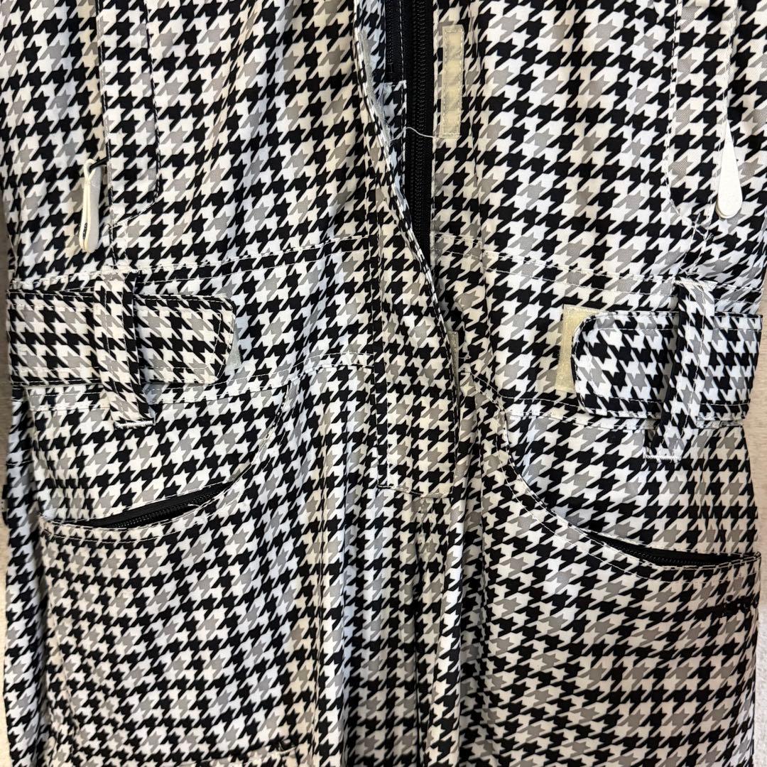 【レア】千鳥柄 スノボ つなぎ レディースS m オールインワン 防寒 雪山