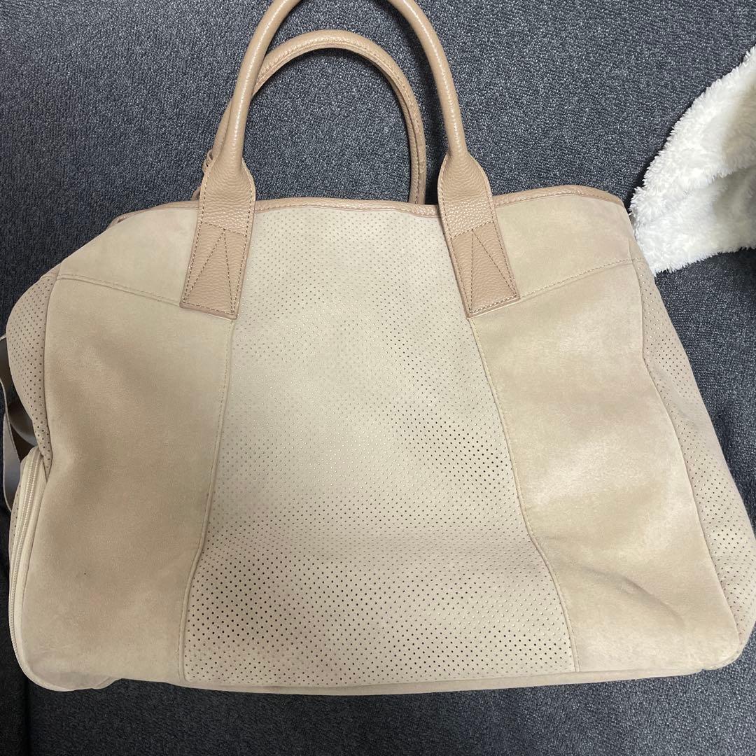 ビームスゴルフ　スウェード　ボストンバッグ