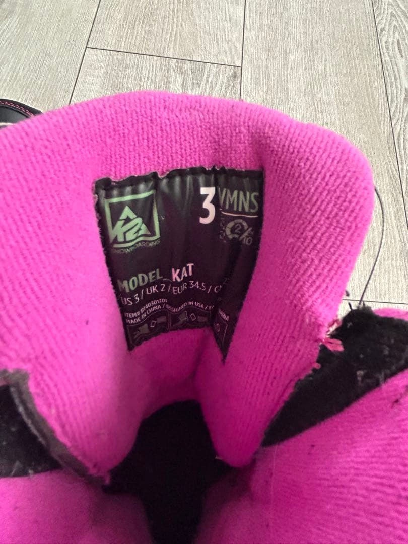 K2 子ども用スノーボード110㌢ビンディングブーツ21㌢3点セット