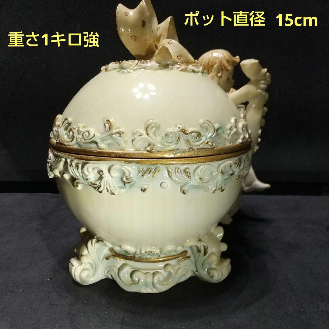 イタリア製 天使付きキャンディーポット 天使の温度計 天使のキャンドル立て３点