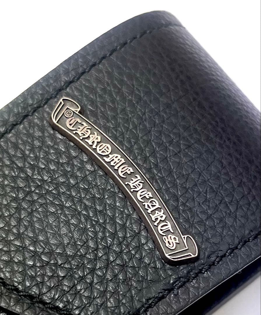 クロムハーツ メガネケース スクロールラベル ブラック ※おまけ付き
