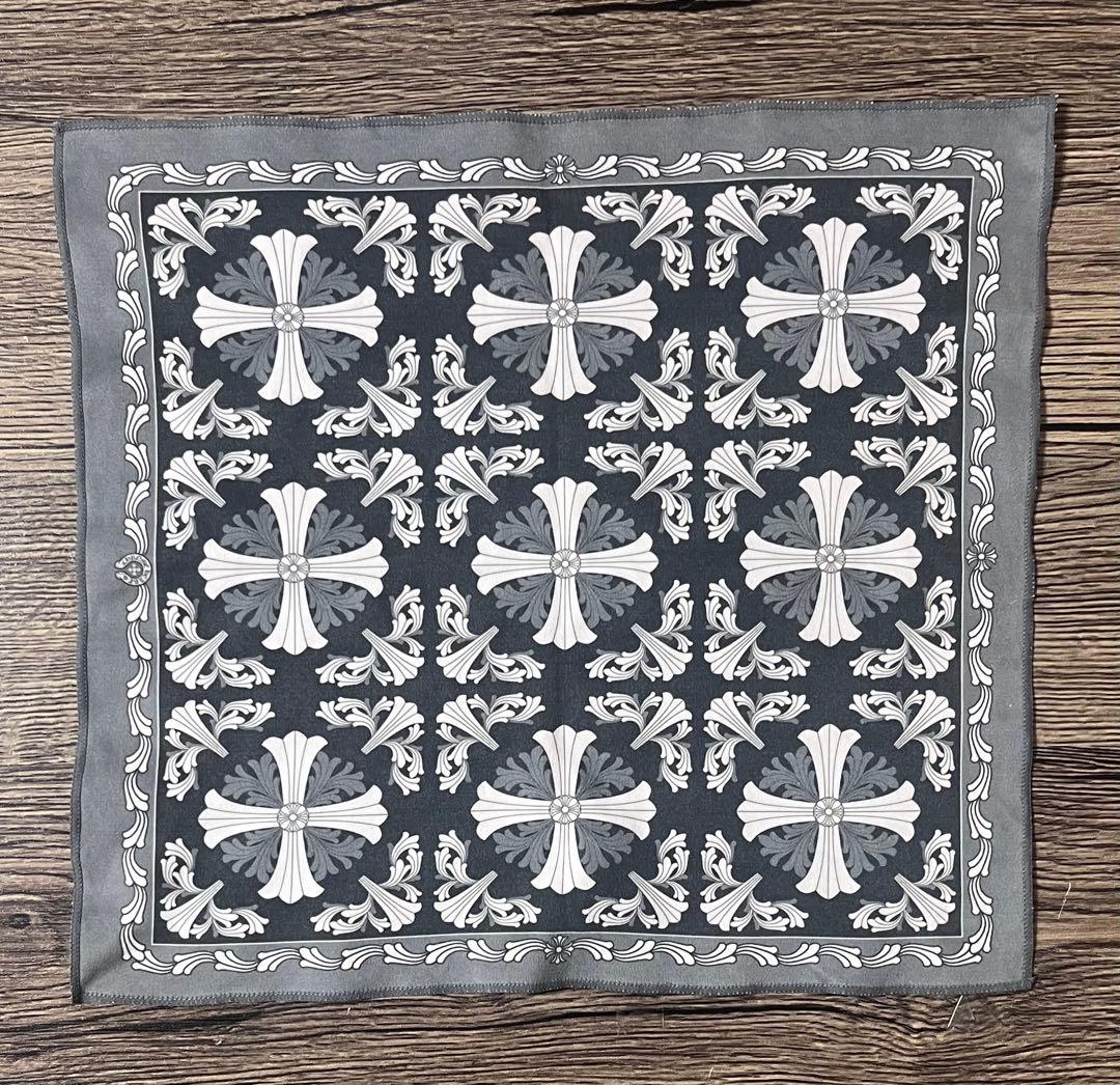 クロムハーツ メガネケース スクロールラベル ブラック ※おまけ付き