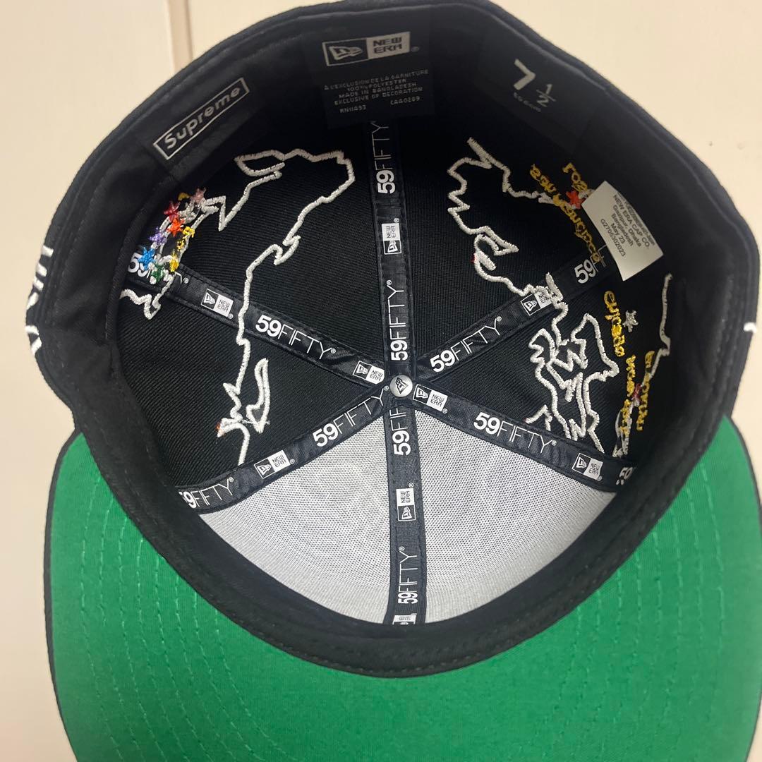 Supreme Worldwide Box Logoキャップ 7 1/2〔希少〕