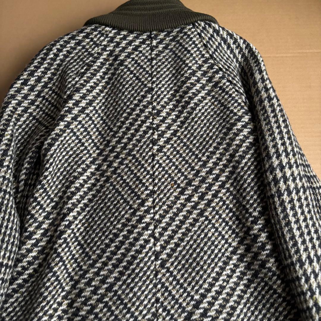 スキャパ　モスグリーン千鳥柄 コートとヒートテック2枚