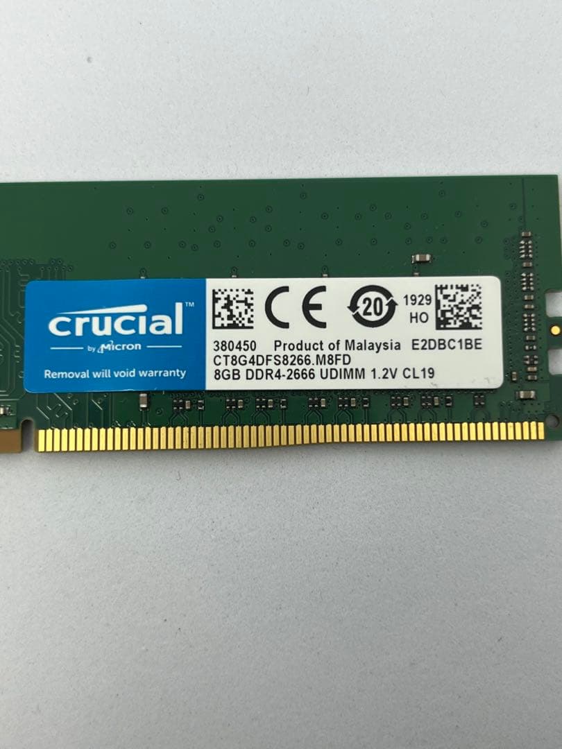 デスクトップPC用　メモリー　DDR4 8GBx2(計16G）