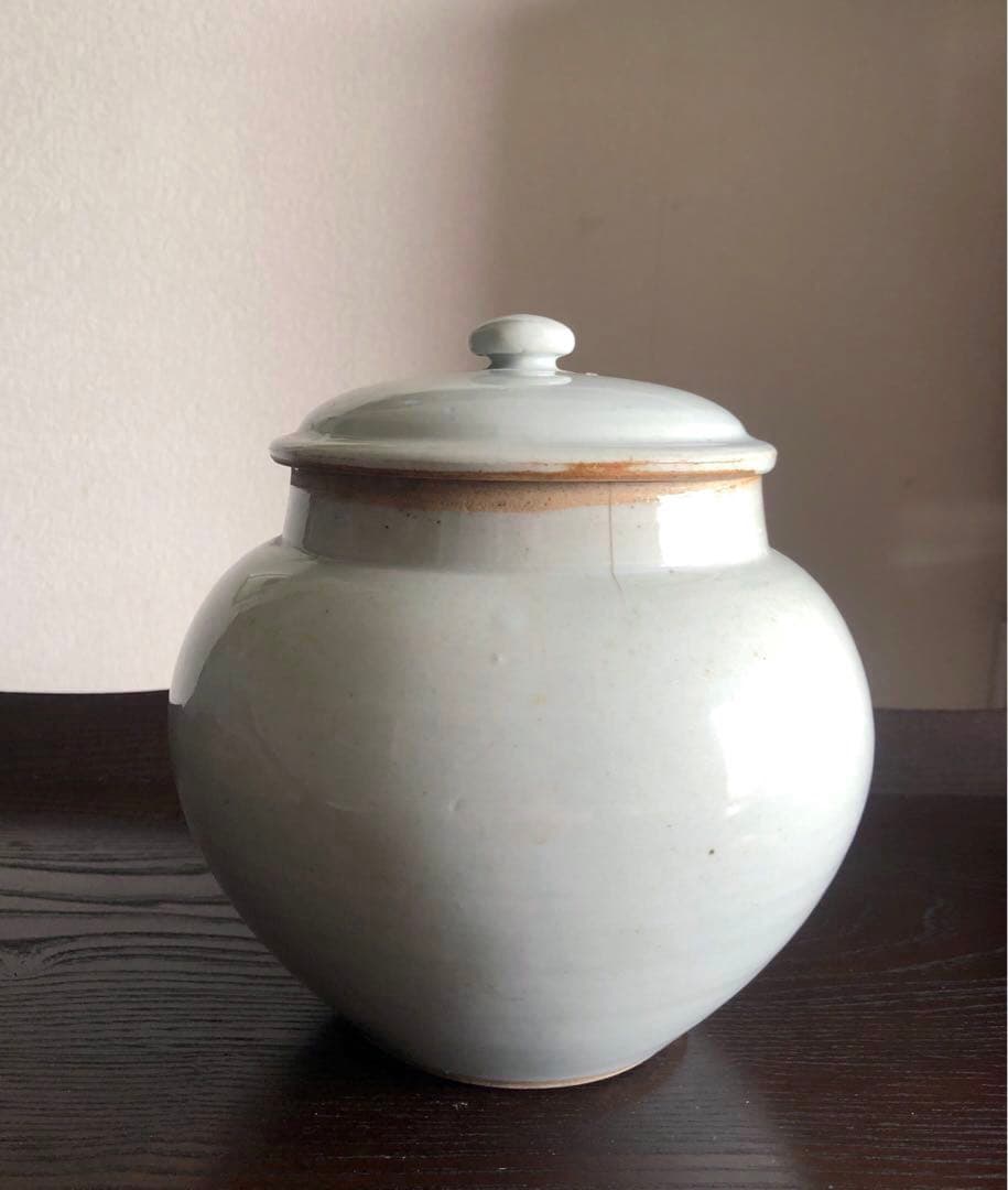 時代 古伊万里 白磁壷 蓋物 アンティーク 骨董 古道具 古民藝