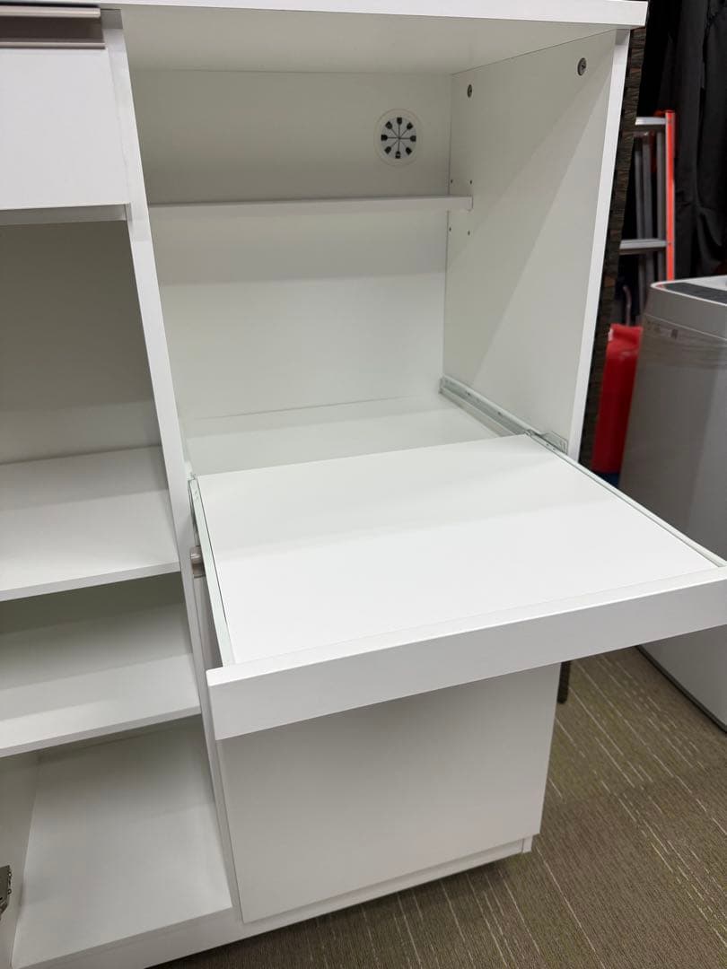 【超美品】ニトリ　レンジ台　(フォルムN RE1175 WH）　レンジボード