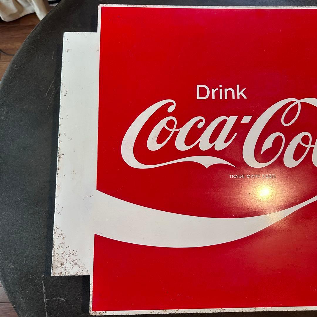 昭和レトロ　ビンテージ　コカコーラ　看板　両面看板　突出し看板　当時物　美品